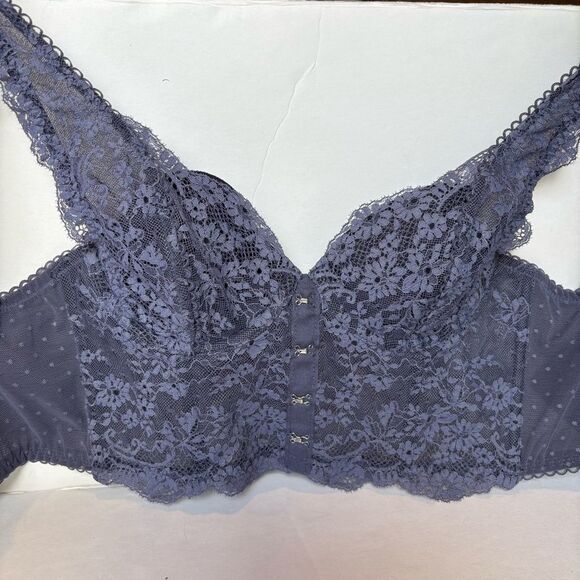 Victoria's Secret Dream Angels Lined Demi Underwire Lace Bustier Blue Size 32B - Picture 7 of 7